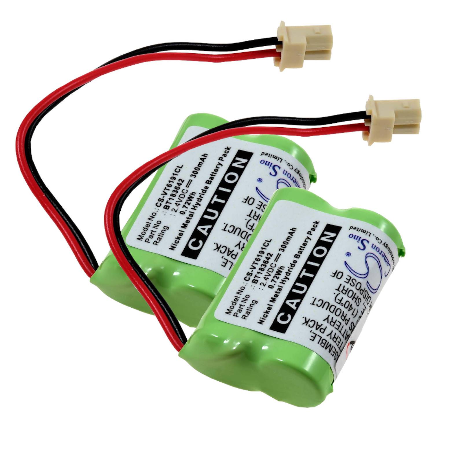 Powery 2 Akkus für Vtech LS6005 Typ BT283642 Schnurlostelefon, 2,4V, NiMH