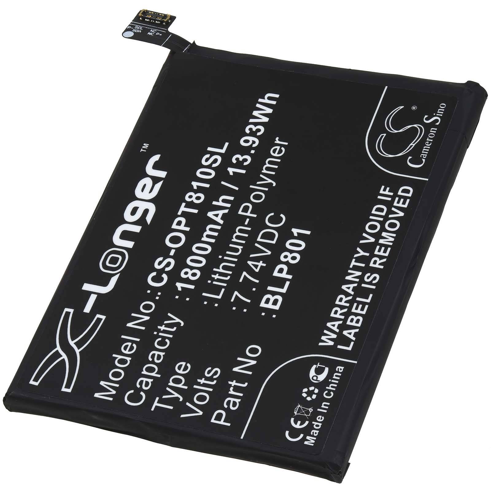 Powery Akku für OnePlus 8T+ 5G Smartphone Handy, 7,74V, Li-Polymer