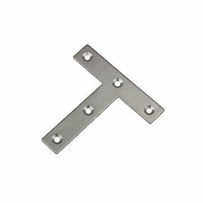 Edelstahl T-Blech Lochplatten Holzverbinder Lochblech Flachverbinder 5-18 80x80mm 10 Stück