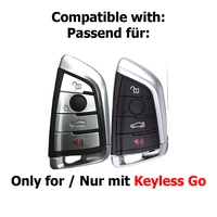 Auto Schlüssel Kunststoff Hülle ABS Plastik Schutz Cover Weiß kompatibel mit BMW X5 F15 X6 F16 2er F45 F46 X1 F48 KEYLESS SMARTKEY Auto Schlüssel Kunststoff Hülle ABS Plastik Schutz Cover Weiß kompatibel mit BMW X5 F15 X6 F16 2er F45 F46 X1 F48 KEYLESS SMARTKEY