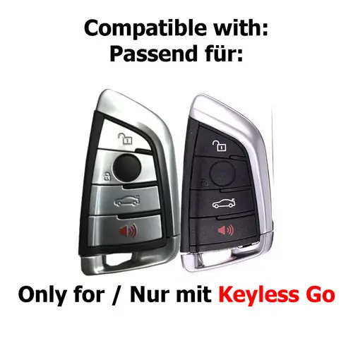 Auto Schlüssel Kunststoff Hülle ABS Plastik Schutz Cover Weiß kompatibel mit BMW X5 F15 X6 F16 2er F45 F46 X1 F48 KEYLESS SMARTKEY Auto Schlüssel Kunststoff Hülle ABS Plastik Schutz Cover Weiß kompatibel mit BMW X5 F15 X6 F16 2er F45 F46 X1 F48 KEYLESS SMARTKEY