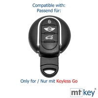 Auto Schlüssel Hülle Silikon Schutz Cover Lila kompatibel mit Mini F56 F54 F55 F57 F60 Clubman Countryman 3 Tasten KEYLESS SMARTKEY Auto Schlüssel Hülle Silikon Schutz Cover Lila kompatibel mit Mini F56 F54 F55 F57 F60 Clubman Countryman 3 Tasten KEYLESS SMARTKEY