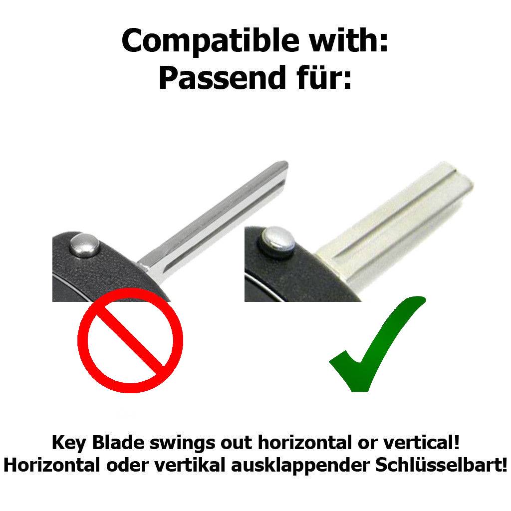 Auto Schlüssel Hülle Silikon Schutz Cover im Wabe Design Weiß kompatibel mit Golf 7 Polo 6C Seat Ateca Arona Leon Skoda Octavia Superb Kodiaq 3 Tas