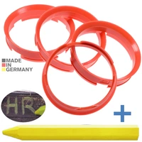 4x BRANDT Zentrierringe 72,6 x 67,1 mm Orange Radnabe Felgen Ringe + 1x Reifen Kreide Fett Stift 4x BRANDT Zentrierringe 72,6 x 67,1 mm Orange Radnabe Felgen Ringe + 1x Reifen Kreide Fett Stift