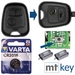 Repair Reparatur Satz Auto Schlüssel Austausch Gehäuse mit 2 Tasten + Drucktasten + Batterie kompatibel mit Peugeot 206 Repair Reparatur Satz Auto Schlüssel Austausch Gehäuse mit 2 Tasten + Drucktasten + Batterie kompatibel mit Peugeot 206
