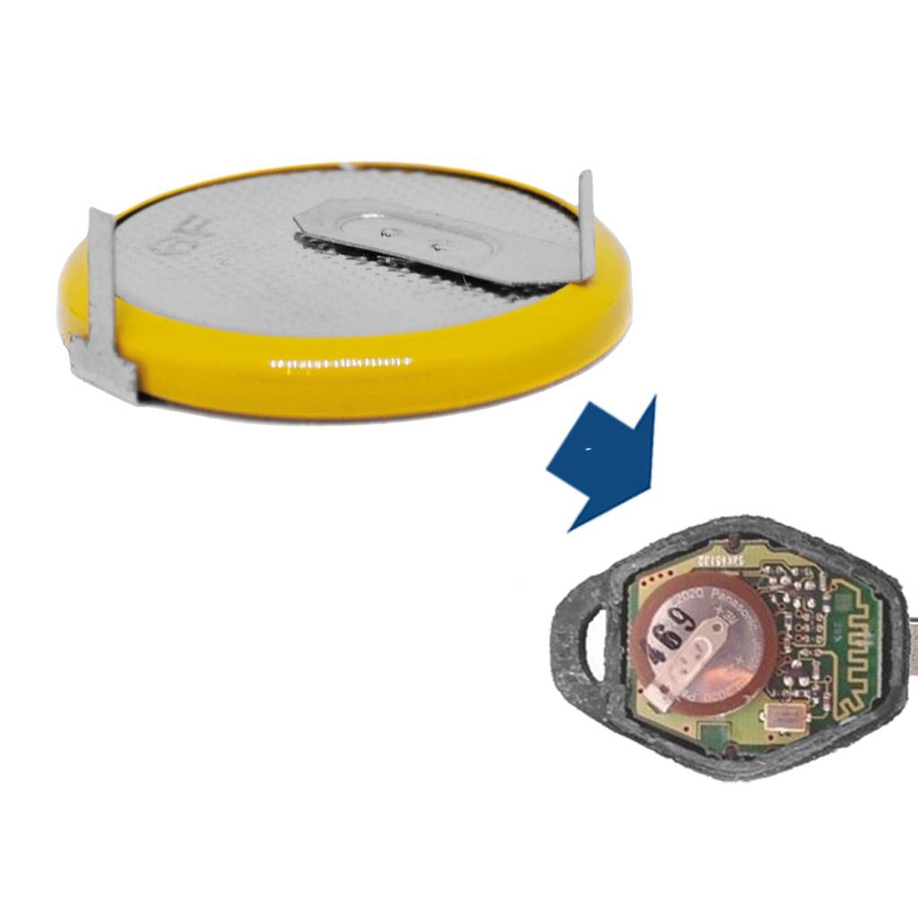 Autoschlüssel Funk Fernbedienung Austausch Gehäuse mit 3 Tasten + HU58 Rohling + Akku kompatibel mit BMW E46 E83 E52 E85 E86 E39 E61 E60 E53