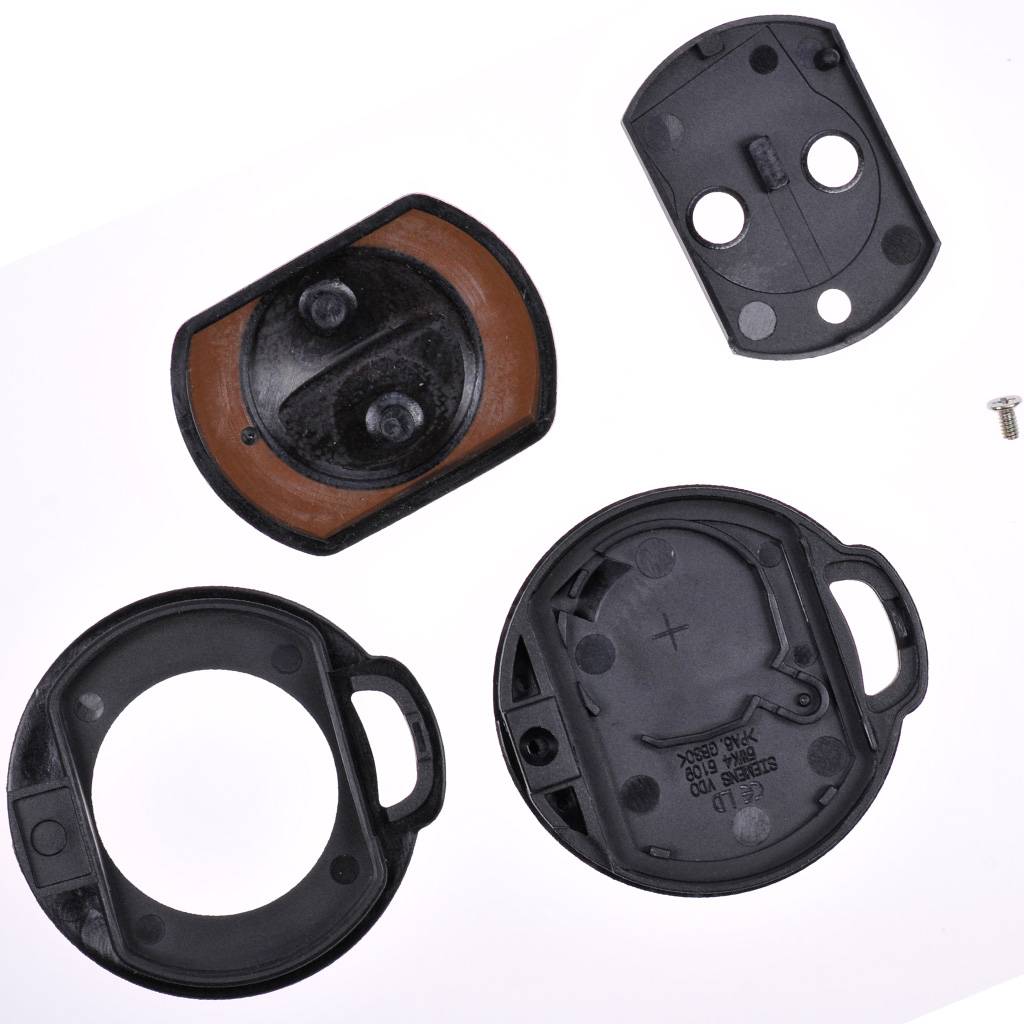 Repair Reparatur Satz Auto Schlüssel Austausch Gehäuse mit 2 Tasten + Drucktasten + Batterie kompatibel mit Mitsubishi Colt Smart 454 Forfour Gehäu