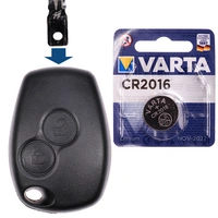 Autoschlüssel Funk Fernbedienung Austausch Gehäuse mit 2 Tasten + Batterie kompatibel mit Renault Twingo II Clio III Kangoo II Wind Modus Master IV Autoschlüssel Funk Fernbedienung Austausch Gehäuse mit 2 Tasten + Batterie kompatibel mit Renault Twingo II Clio III Kangoo II Wind Modus Master IV