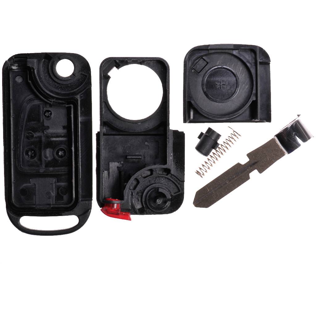 Repair Reparatur Satz Auto Schlüssel Austausch Gehäuse mit 3 Tasten + HU39 Rohling + Batterie kompatibel mit Mercedes Benz W163 R129 SL ML