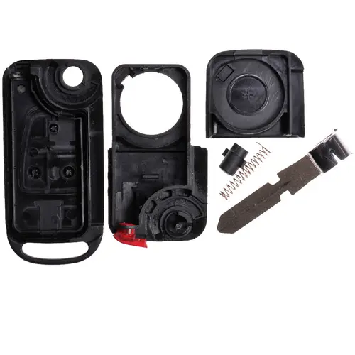 Repair Reparatur Satz Auto Schlüssel Austausch Gehäuse mit 3 Tasten + HU39 Rohling + Batterie kompatibel mit Mercedes Benz W163 R129 SL ML Repair Reparatur Satz Auto Schlüssel Austausch Gehäuse mit 3 Tasten + HU39 Rohling + Batterie kompatibel mit Mercedes Benz W163 R129 SL ML