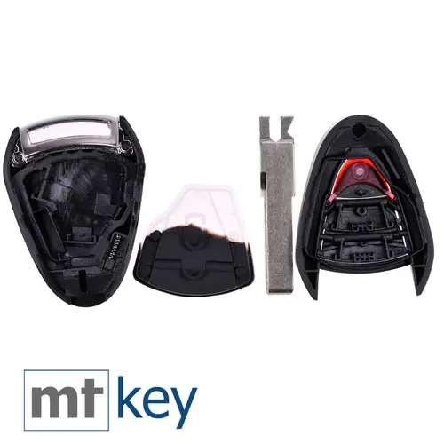 Repair Reparatur Satz Auto Schlüssel Austausch Gehäuse mit 3 Tasten + HAA Rohling + Batterie kompatibel mit Porsche 911 997 987 Boxster Cayman Repair Reparatur Satz Auto Schlüssel Austausch Gehäuse mit 3 Tasten + HAA Rohling + Batterie kompatibel mit Porsche 911 997 987 Boxster Cayman