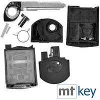 Autoschlüssel Funk Fernbedienung Austausch Gehäuse mit 2 Tasten + Rohling + Batterie kompatibel mit Mazda 5 CW 2 DE 3 BK 6 SW BT-50 CX-9 CX-7 B Autoschlüssel Funk Fernbedienung Austausch Gehäuse mit 2 Tasten + Rohling + Batterie kompatibel mit Mazda 5 CW 2 DE 3 BK 6 SW BT-50 CX-9 CX-7 B