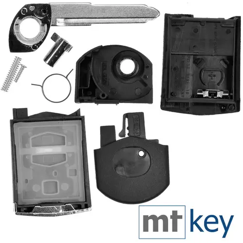 Autoschlüssel Funk Fernbedienung Austausch Gehäuse mit 2 Tasten + Rohling + Batterie kompatibel mit Mazda 5 CW 2 DE 3 BK 6 SW BT-50 CX-9 CX-7 B Autoschlüssel Funk Fernbedienung Austausch Gehäuse mit 2 Tasten + Rohling + Batterie kompatibel mit Mazda 5 CW 2 DE 3 BK 6 SW BT-50 CX-9 CX-7 B