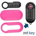 Auto Schlüssel Set Schale Cover Pink + Tastenfeld kompatibel mit FIAT 500 Punto Doblo Auto Schlüssel Set Schale Cover Pink + Tastenfeld kompatibel mit FIAT 500 Punto Doblo
