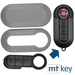 Auto Schlüssel Set Schale Cover Grau + Tastenfeld kompatibel mit FIAT 500 Punto Doblo Auto Schlüssel Set Schale Cover Grau + Tastenfeld kompatibel mit FIAT 500 Punto Doblo