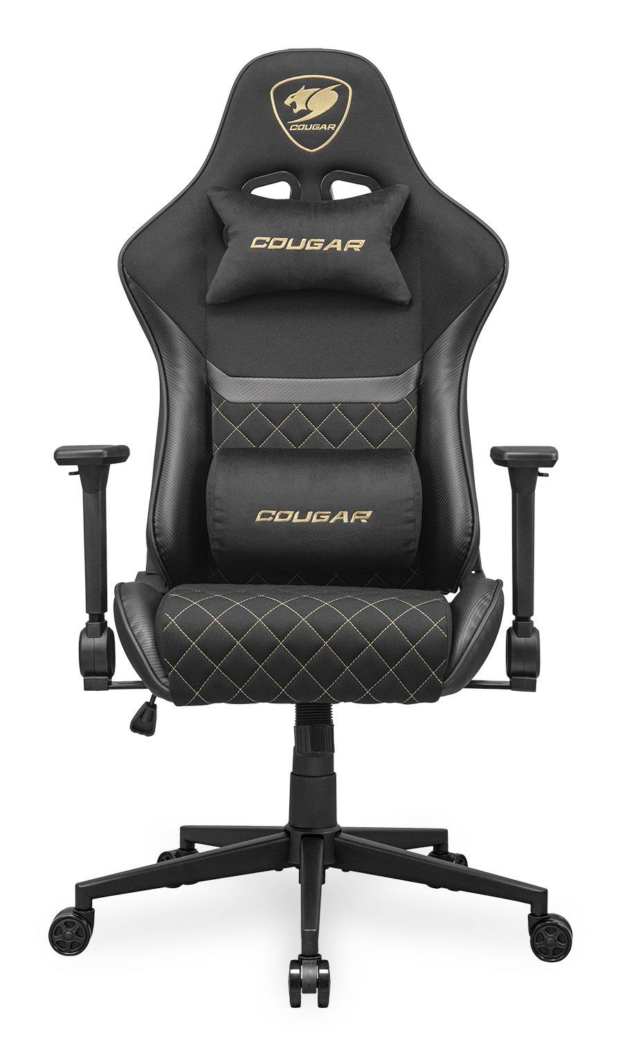COUGAR Gaming-Stuhl Armor One V2 Gold F, PVC/Stoff, Schwarz
