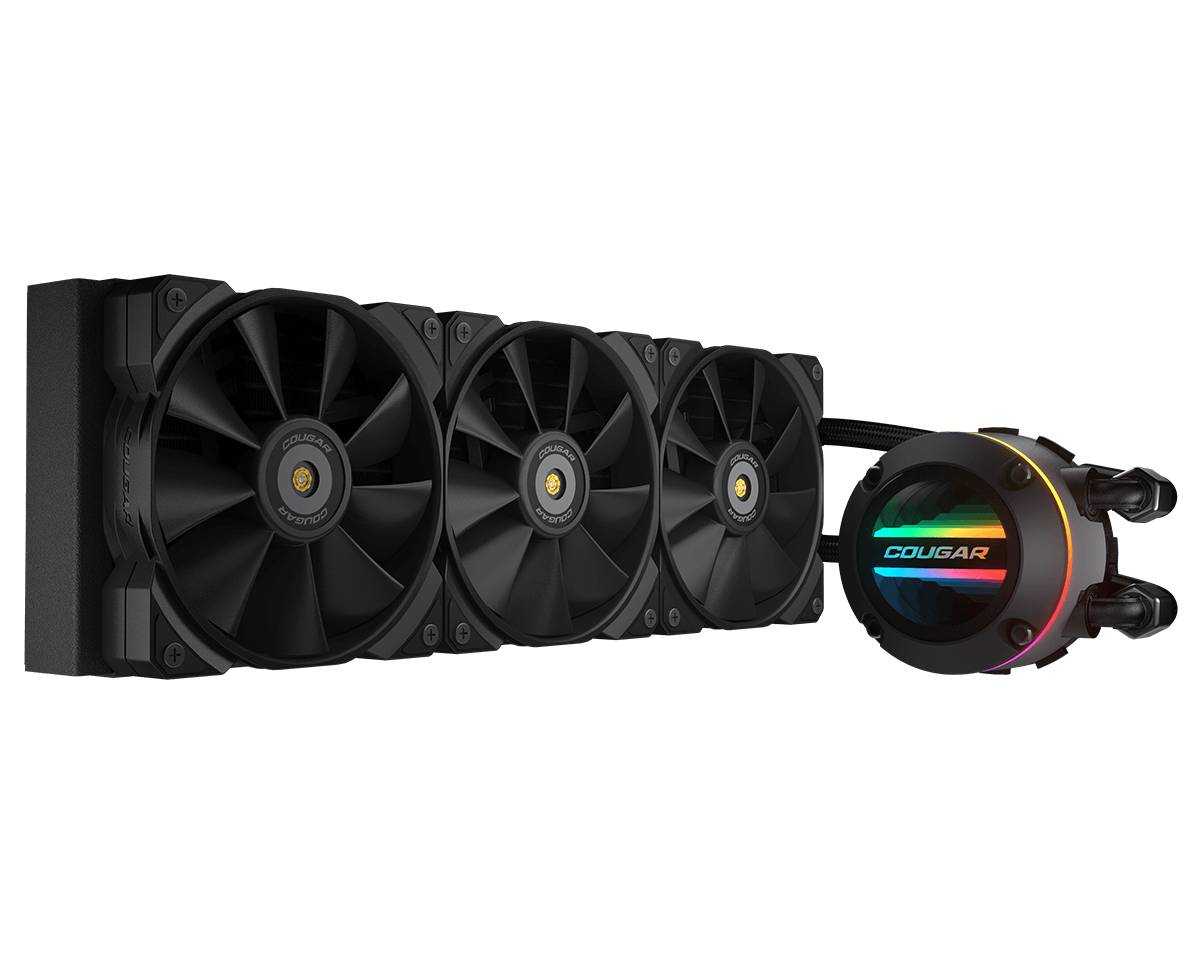 COUGAR CPU Wasserkühlung Poseidon-GT 360, ARGB, Schwarz, Flüssigkeitskühlung, 12 cm, Schwarz