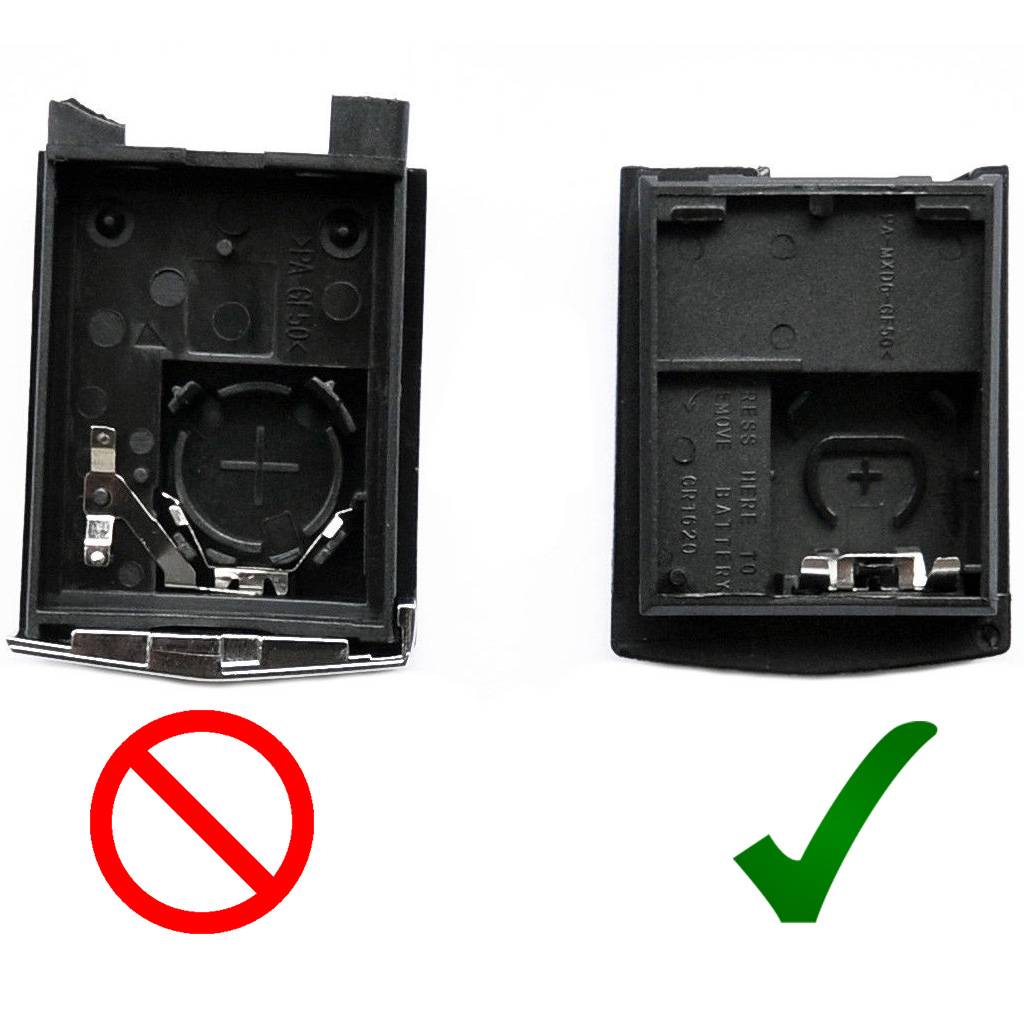 Auto Klapp Schlüssel Fernbedienung Gehäuse 4 Tasten Panik Button kompatibel mit Mazda 2 3 MX-5