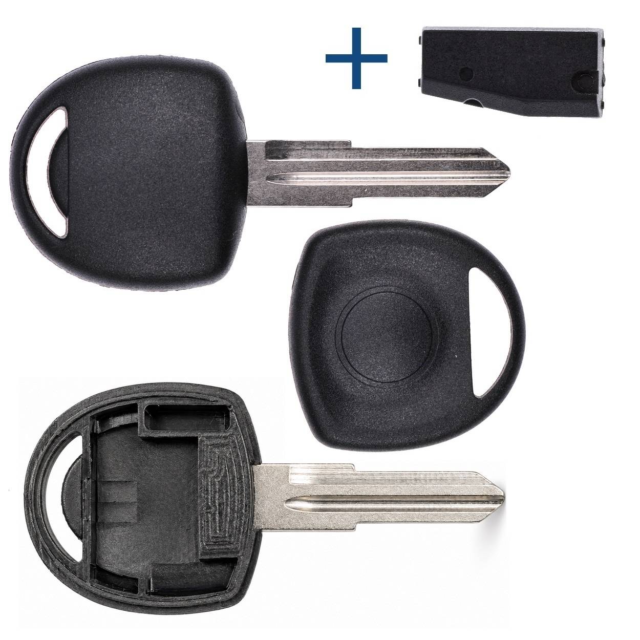 Auto Schlüssel Rohling HU46 + ID40 Transponder Kompatibel mit Opel Astra Combo Corsa Vectra