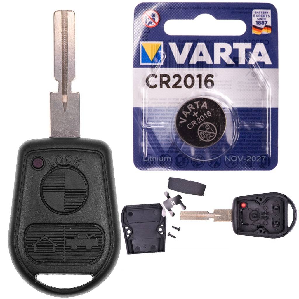 Auto Funk Schlüssel Gehäuse Autoschlüssel Rohling HU58 kompatibel mit BMW E36 E31 E38 E40