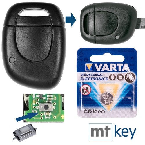 Auto Repair Auto Schlüssel Gehäuse kompatibel mit Renault Kangoo KC Master II Twingo C06 Clio II Auto Repair Auto Schlüssel Gehäuse kompatibel mit Renault Kangoo KC Master II Twingo C06 Clio II