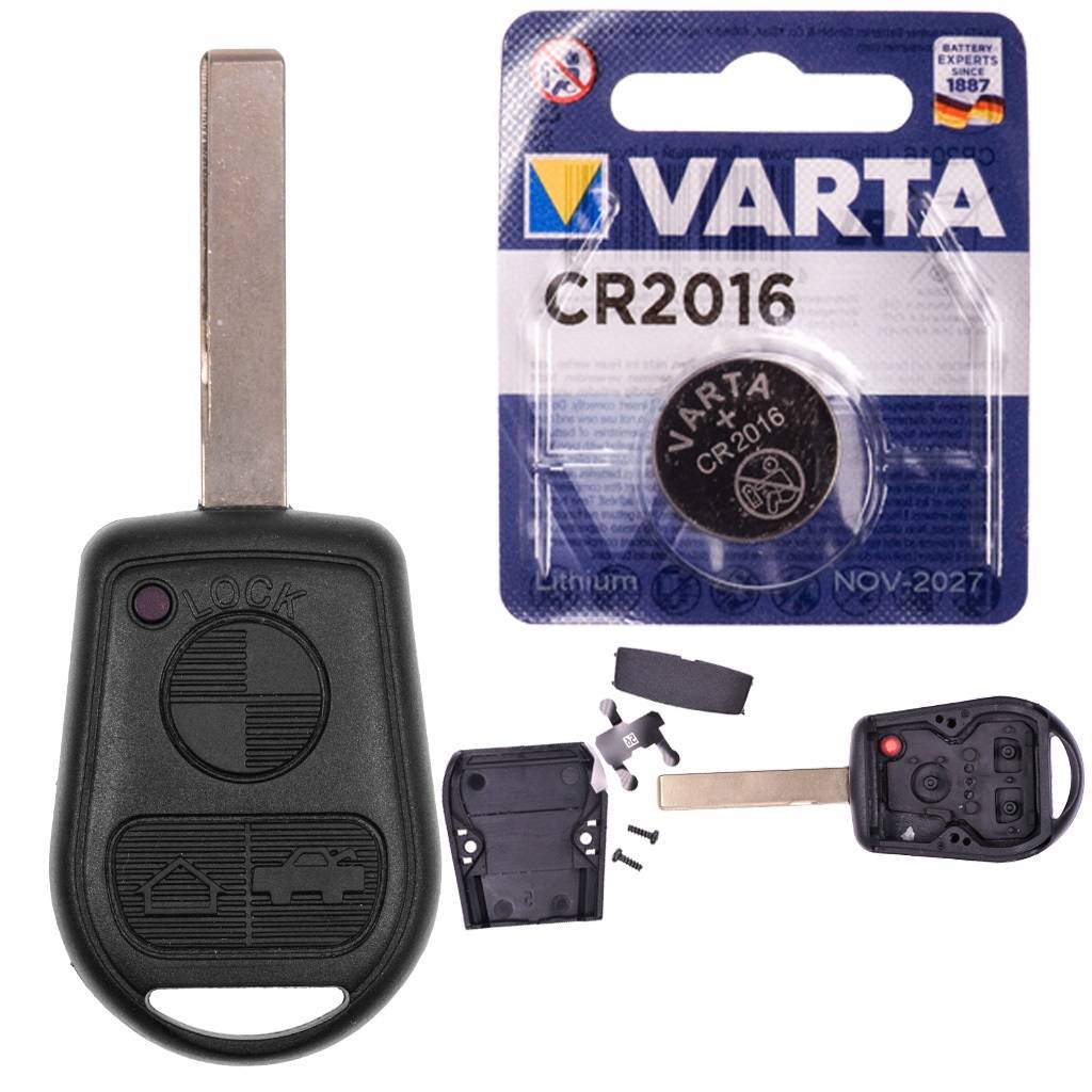 Auto Funk Schlüssel Gehäuse Autoschlüssel Rohling HU92 kompatibel mit BMW E36 E31 E38 E39