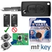 Repair Reparatur Satz Autoschlüssel Funk Fernbedienung Austausch Gehäuse mit 2 Tasten + NE73 Rohling + Batterie kompatibel mit Peugeot Citroen Repair Reparatur Satz Autoschlüssel Funk Fernbedienung Austausch Gehäuse mit 2 Tasten + NE73 Rohling + Batterie kompatibel mit Peugeot Citroen