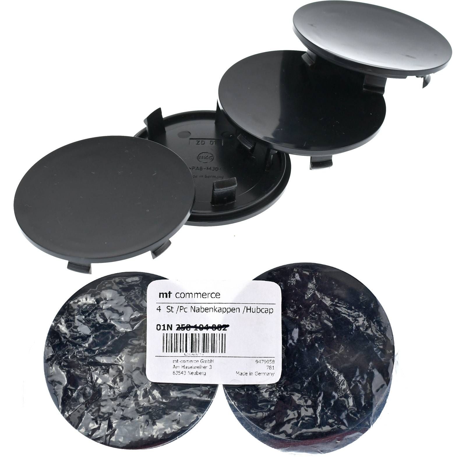 4x BRANDT Nabenkappen Schwarz AD: 75 x H: 13 ID: 54 mm Felgen Deckel Radnaben Kappe Kompatibel mit Porsche 911 Boxster 981 Cayman Panamera Cayenne