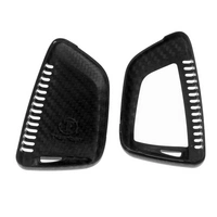 Auto Schlüssel Echt Carbon Schutz Hülle Hardcover Schwarz kompatibel mit BMW X5 F15 X6 F16 2er F45 F46 F48 KEYLESS SMARTKEY Auto Schlüssel Echt Carbon Schutz Hülle Hardcover Schwarz kompatibel mit BMW X5 F15 X6 F16 2er F45 F46 F48 KEYLESS SMARTKEY