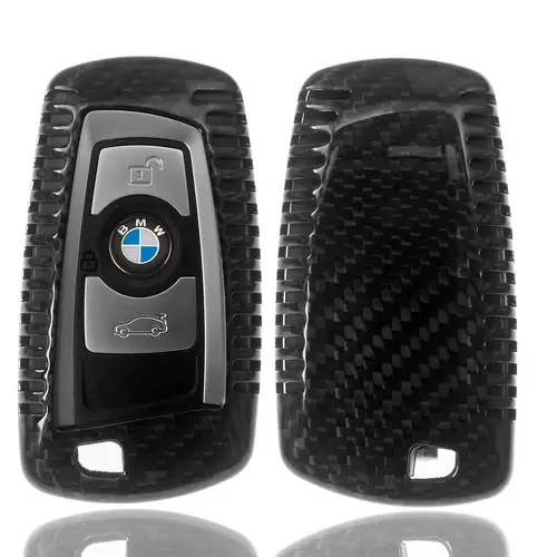 Auto Schlüssel Echt Carbon Schutz Hülle Hardcover Schwarz kompatibel mit BMW F20 F21 F22 F23 F30 F31 F34 F32 F26 F25 KEYLESS SMARTKEY Auto Schlüssel Echt Carbon Schutz Hülle Hardcover Schwarz kompatibel mit BMW F20 F21 F22 F23 F30 F31 F34 F32 F26 F25 KEYLESS SMARTKEY