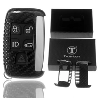 Auto Schlüssel Echt Carbon Schutz Hülle Hardcover Schwarz kompatibel mit Land Rover Evogue LV DisHardcovery 4 KEYLESS SMARTKEY Auto Schlüssel Echt Carbon Schutz Hülle Hardcover Schwarz kompatibel mit Land Rover Evogue LV DisHardcovery 4 KEYLESS SMARTKEY