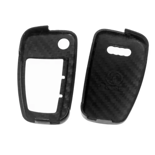 Auto Schlüssel Echt Carbon Schutz Hülle Hardcover Schwarz kompatibel mit AUDI A1 8X A3 8V A4 B7 A6 C6 TT 8J Q3 8U Q7 4L Klappschlüssel Auto Schlüssel Echt Carbon Schutz Hülle Hardcover Schwarz kompatibel mit AUDI A1 8X A3 8V A4 B7 A6 C6 TT 8J Q3 8U Q7 4L Klappschlüssel