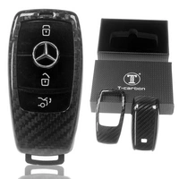 Auto Schlüssel Echt Carbon Schutz Hülle Hardcover Schwarz kompatibel mit Mercedes Benz W213 S213 C238 A238 W238 W222 KEYLESS SMARTKEY Auto Schlüssel Echt Carbon Schutz Hülle Hardcover Schwarz kompatibel mit Mercedes Benz W213 S213 C238 A238 W238 W222 KEYLESS SMARTKEY