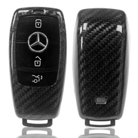 Auto Schlüssel Echt Carbon Schutz Hülle Hardcover Schwarz kompatibel mit Mercedes Benz W213 S213 C238 A238 W238 W222 KEYLESS SMARTKEY Auto Schlüssel Echt Carbon Schutz Hülle Hardcover Schwarz kompatibel mit Mercedes Benz W213 S213 C238 A238 W238 W222 KEYLESS SMARTKEY