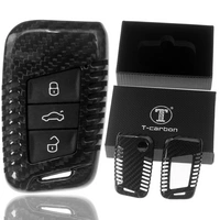 Auto Schlüssel Echt Carbon Schutz Hülle Hardcover Schwarz kompatibel mit VW Passat B8 Arteon Skoda Kodiaq KEYLESS SMARTKEY Auto Schlüssel Echt Carbon Schutz Hülle Hardcover Schwarz kompatibel mit VW Passat B8 Arteon Skoda Kodiaq KEYLESS SMARTKEY