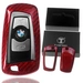 Auto Schlüssel Glasfaserverstärkte Schutz Hülle Hardcover Rot Carbon-Optik kompatibel mit BMW F20 F21 F22 F23 F30 F31 F34 F32 F26 KEYLESS SMARTKEY Auto Schlüssel Glasfaserverstärkte Schutz Hülle Hardcover Rot Carbon-Optik kompatibel mit BMW F20 F21 F22 F23 F30 F31 F34 F32 F26 KEYLESS SMARTKEY
