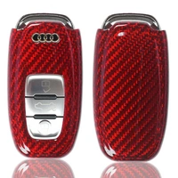 Auto Schlüssel Glasfaserverstärkte Schutz Hülle Hardcover Rot Carbon-Optik kompatibel mit Audi A4 8K A5 8T 8F A6 A7 C7 R8 Q5 8R A8 KEYLESS SMARTKEY Auto Schlüssel Glasfaserverstärkte Schutz Hülle Hardcover Rot Carbon-Optik kompatibel mit Audi A4 8K A5 8T 8F A6 A7 C7 R8 Q5 8R A8 KEYLESS SMARTKEY
