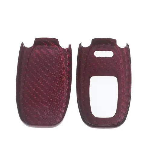 Auto Schlüssel Glasfaserverstärkte Schutz Hülle Hardcover Rot Carbon-Optik kompatibel mit Audi A4 8K A5 8T 8F A6 A7 C7 R8 Q5 8R A8 KEYLESS SMARTKEY Auto Schlüssel Glasfaserverstärkte Schutz Hülle Hardcover Rot Carbon-Optik kompatibel mit Audi A4 8K A5 8T 8F A6 A7 C7 R8 Q5 8R A8 KEYLESS SMARTKEY