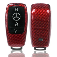 Auto Schlüssel Glasfaserverstärkte Schutz Hülle Hardcover Rot Carbon-Optik kompatibel mit Mercedes Benz W213 S213 C238 A238 W238 W242 KEYLESS SMART Auto Schlüssel Glasfaserverstärkte Schutz Hülle Hardcover Rot Carbon-Optik kompatibel mit Mercedes Benz W213 S213 C238 A238 W238 W242 KEYLESS SMART