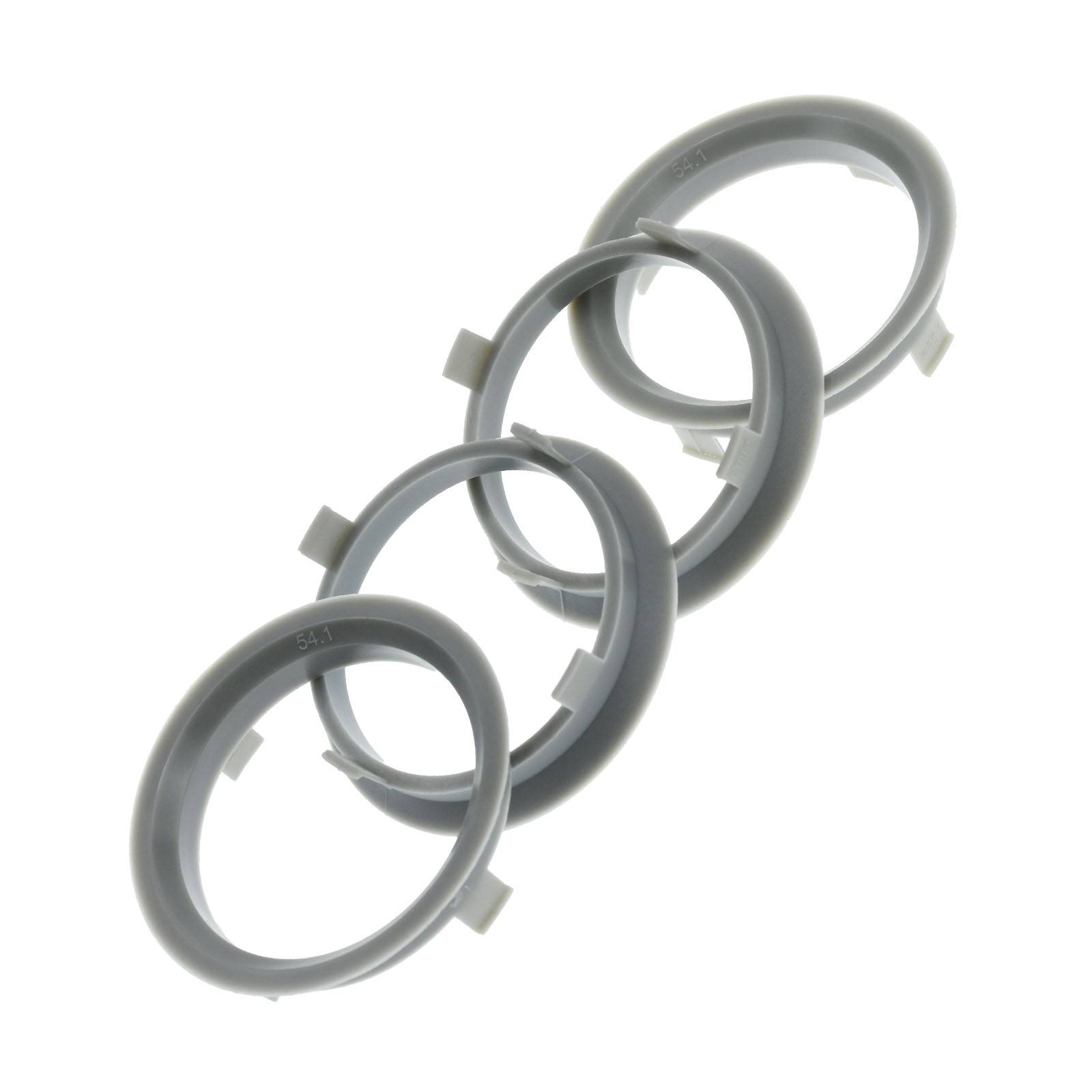 4x BRANDT Zentrierringe 76,0 x 57,1 mm Hellgrau Radnabe Felgen Ringe kompatibel mit Dezent AEZ Dotz Enzo Toyota Mazda u.a.