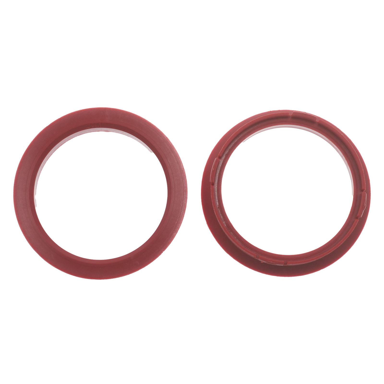 4x BRANDT Zentrierringe 74,1 x 64,1 mm Dunkelrot Radnabe Felgen Ringe