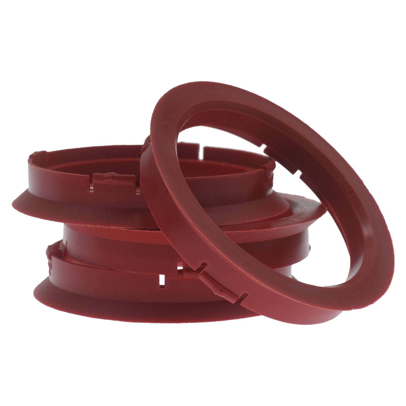 4x BRANDT Zentrierringe 74,1 x 64,1 mm Dunkelrot Radnabe Felgen Ringe