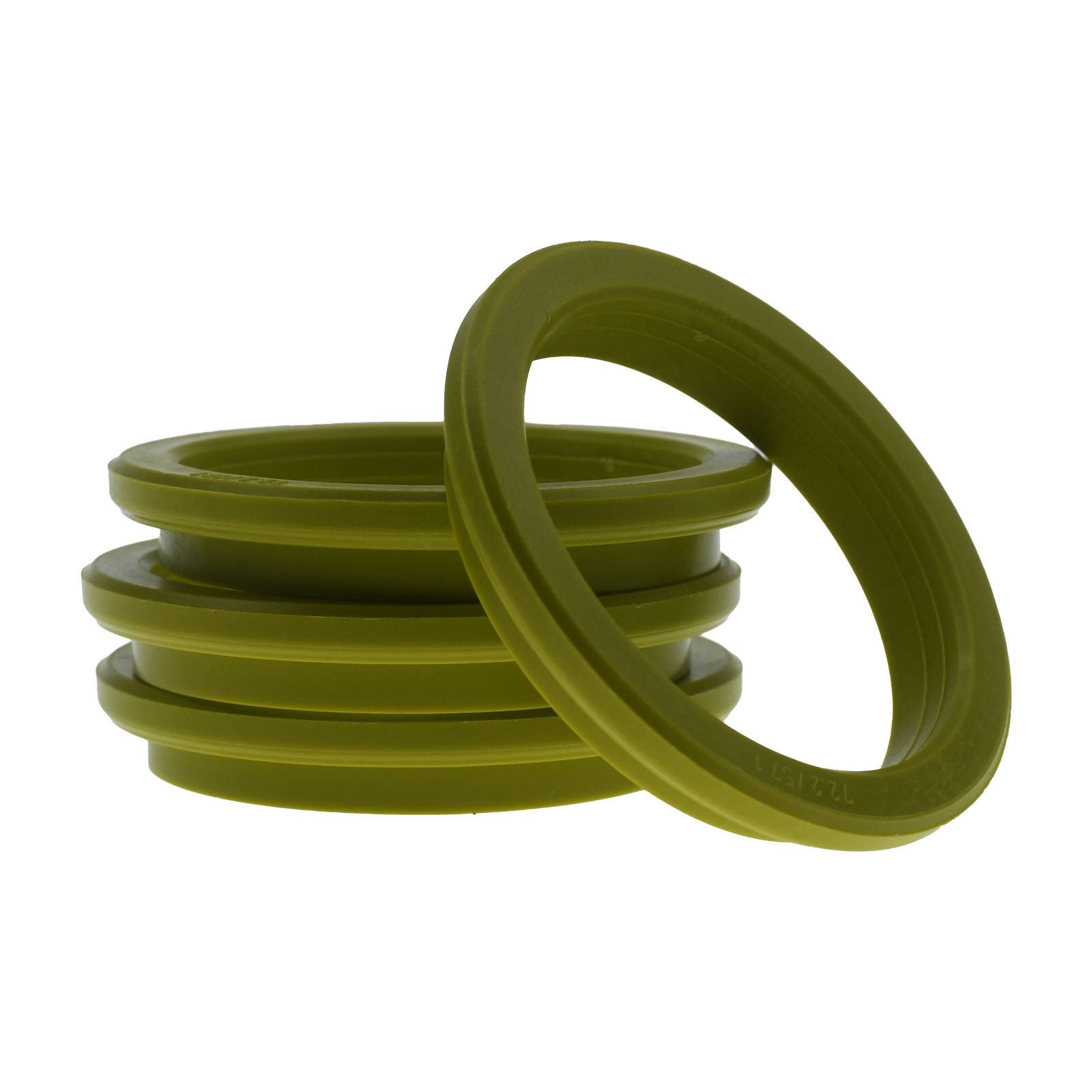 4x BRANDT Zentrierringe 72,2 x 57,1 mm Olivgrün Radnabe Felgen Ringe + 1x Reifen Kreide Fett Stift