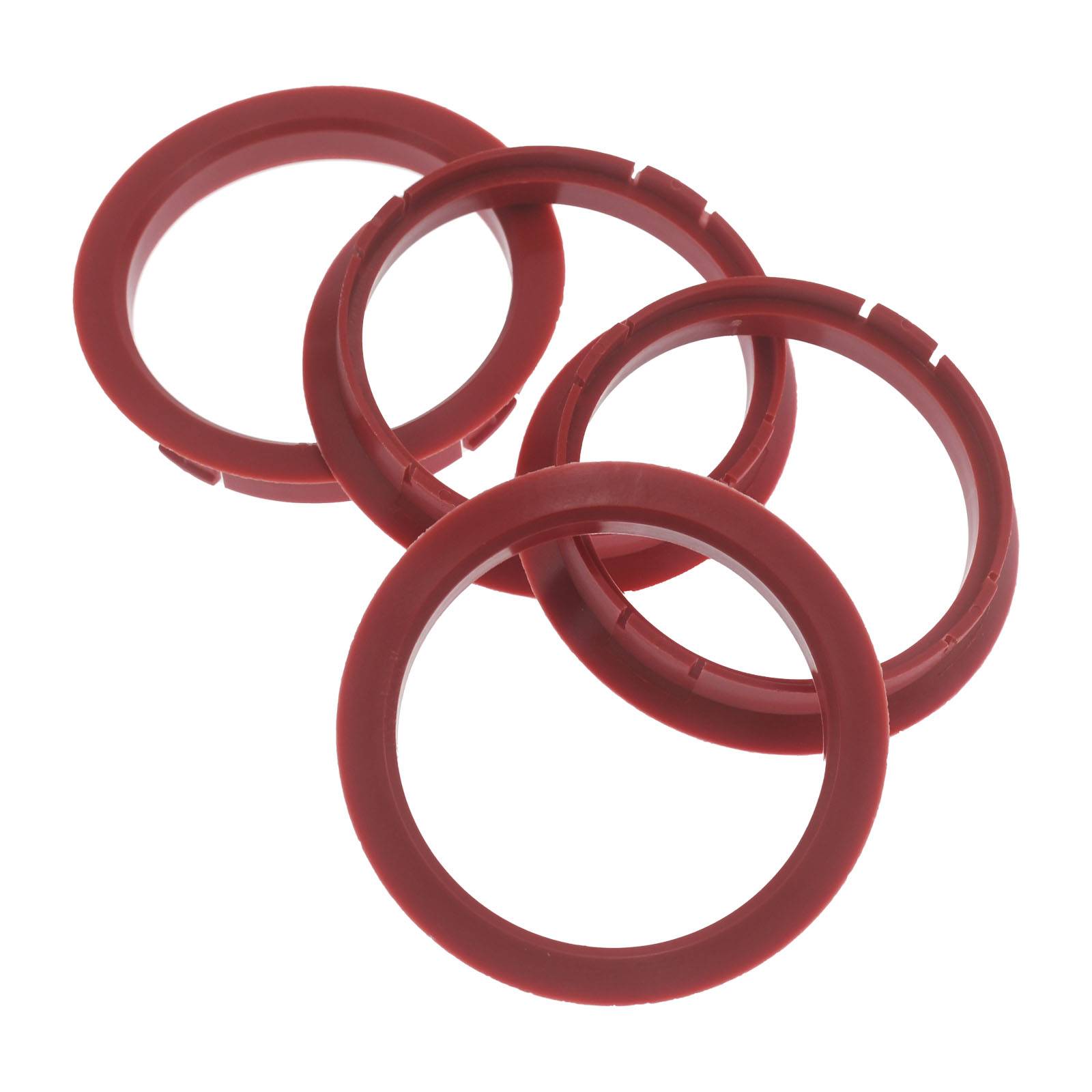 4x BRANDT Zentrierringe 72,5 x 64,1 mm Rot Radnabe Felgen Ringe