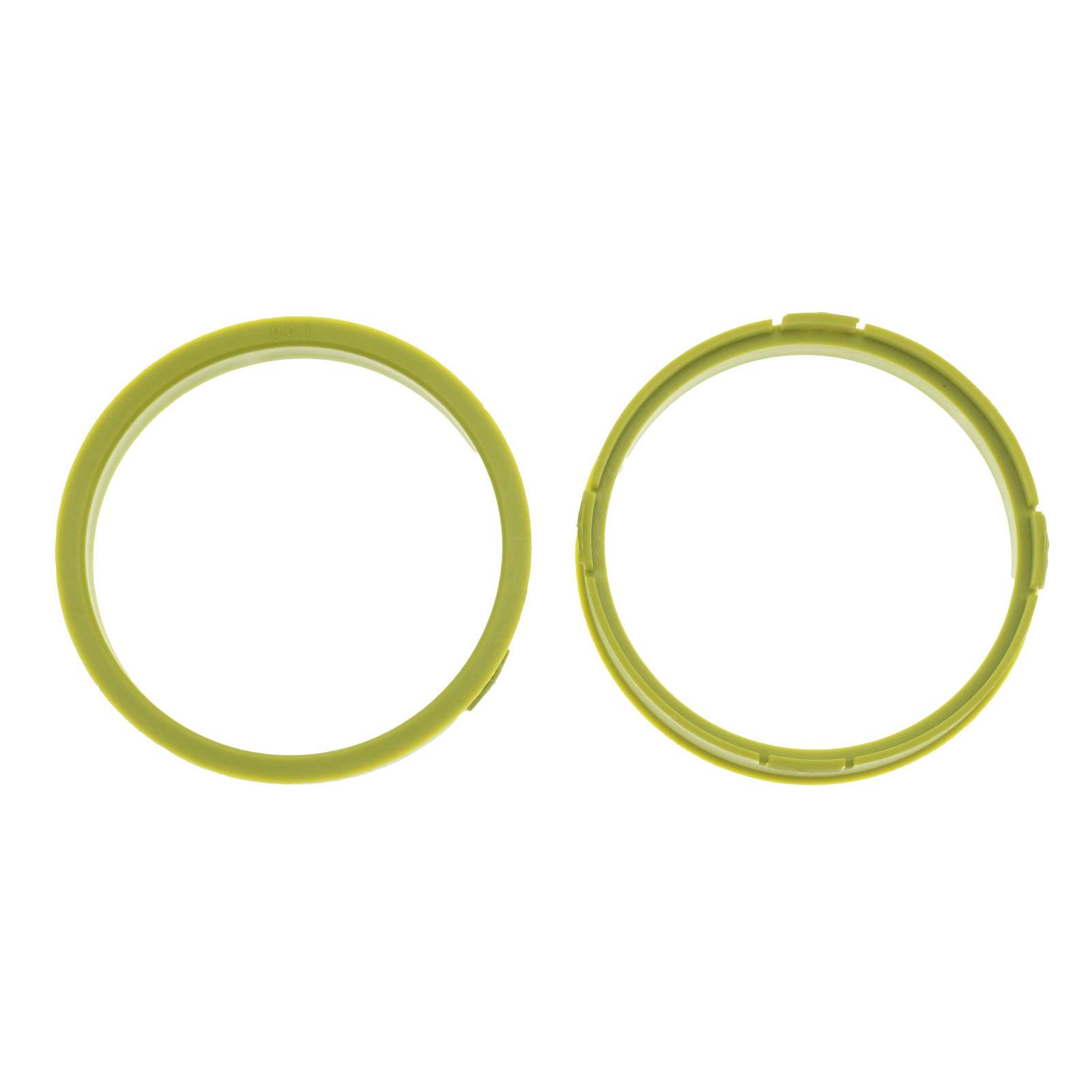 4x BRANDT Zentrierringe 73,1 x 66,1 mm Gelb Radnabe Felgen Ringe + 1x Reifen Kreide Fett Stift