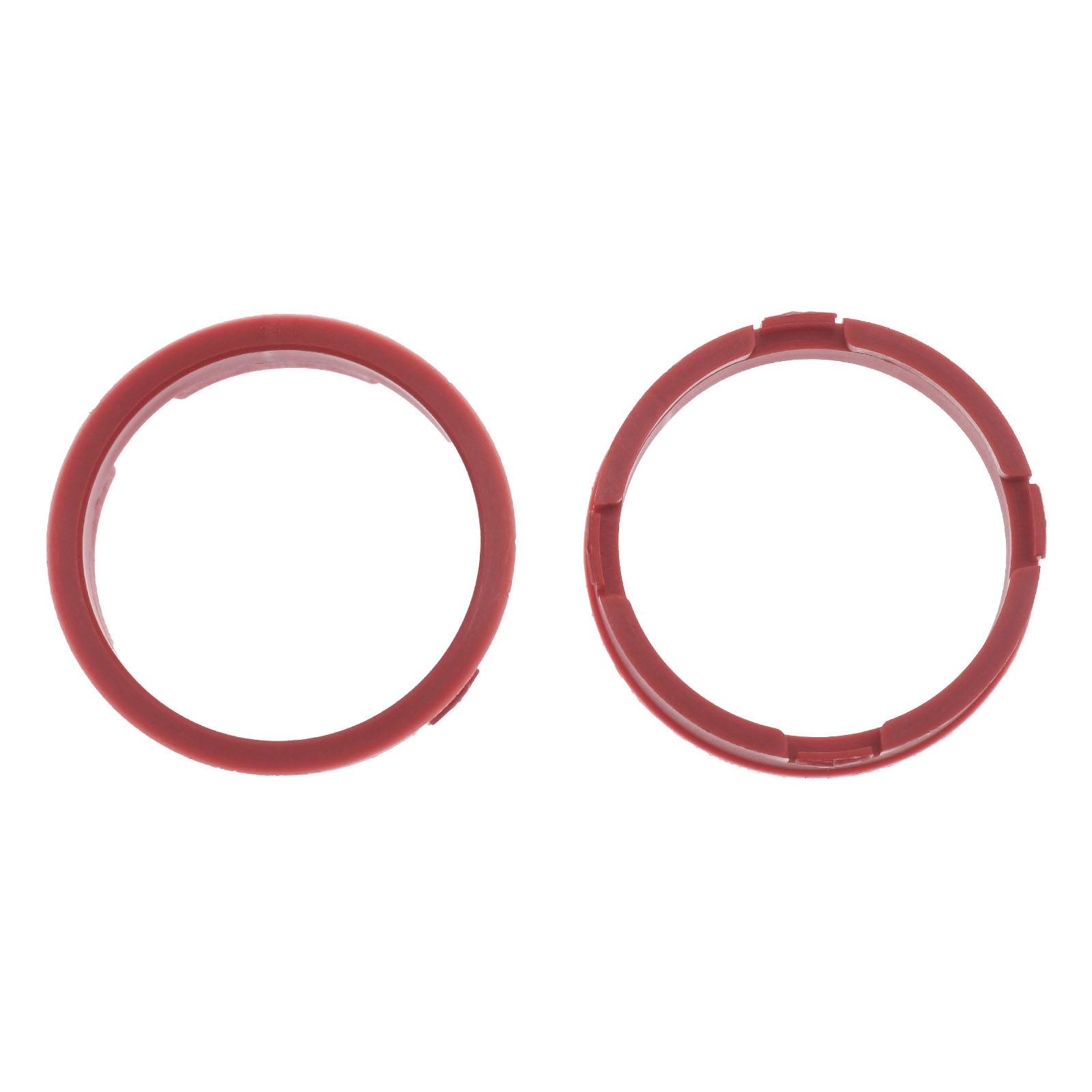 4x BRANDT Zentrierringe 73,1 x 64,1 mm Dunkelrot Radnabe Felgen Ringe