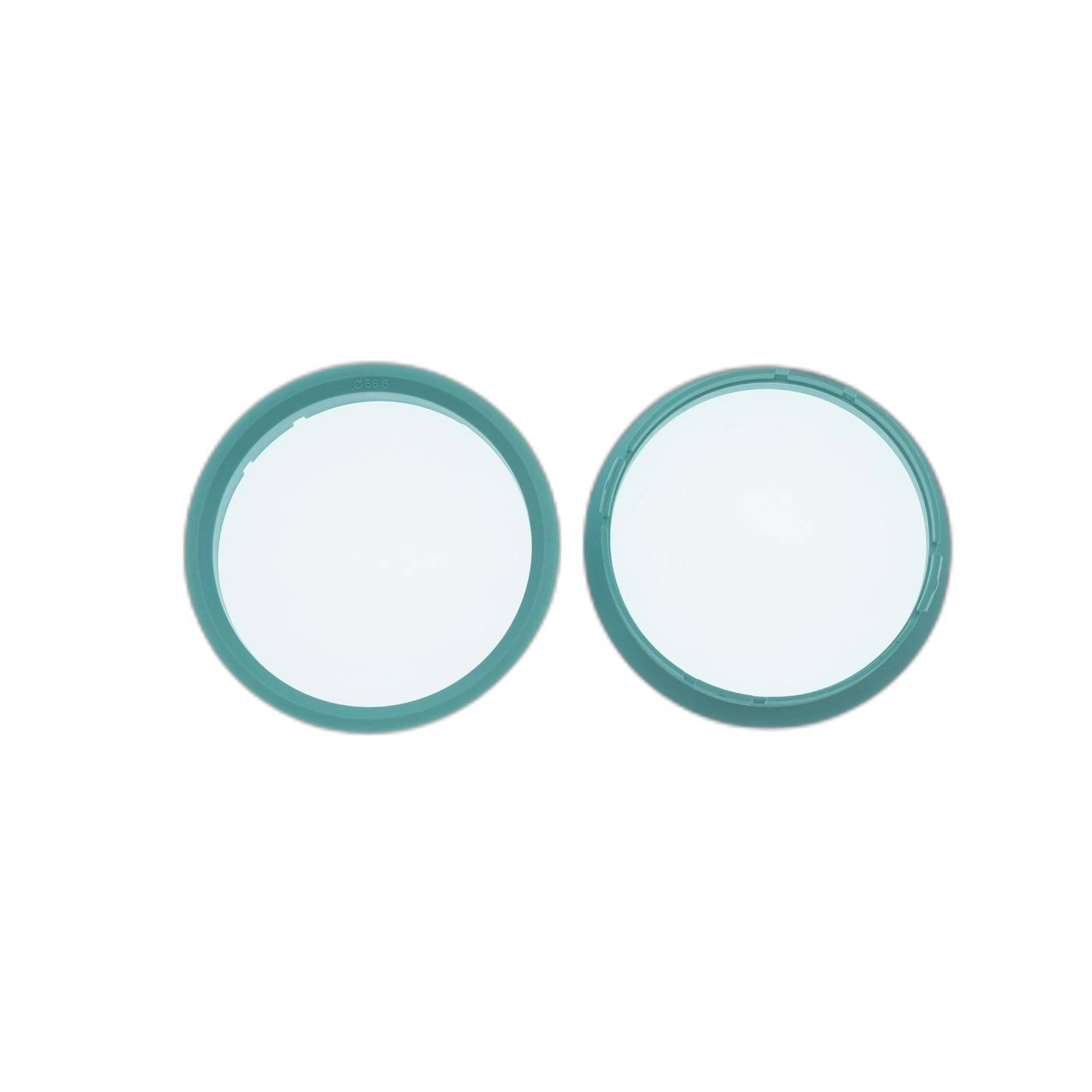 4x BRANDT Zentrierringe 70,0 x 66,6 mm türkis Radnabe Felgen Ringe