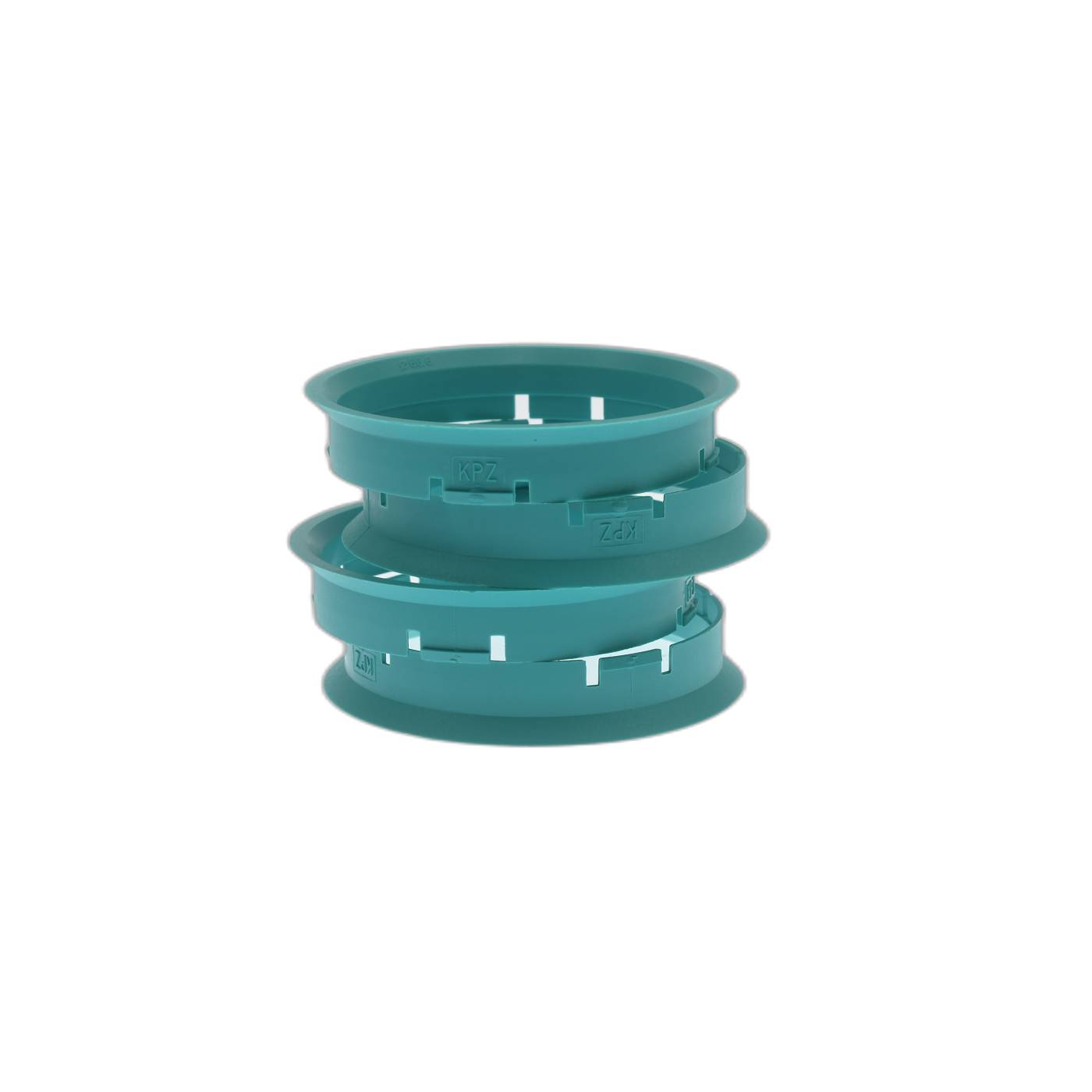 4x BRANDT Zentrierringe 70,0 x 66,6 mm türkis Radnabe Felgen Ringe