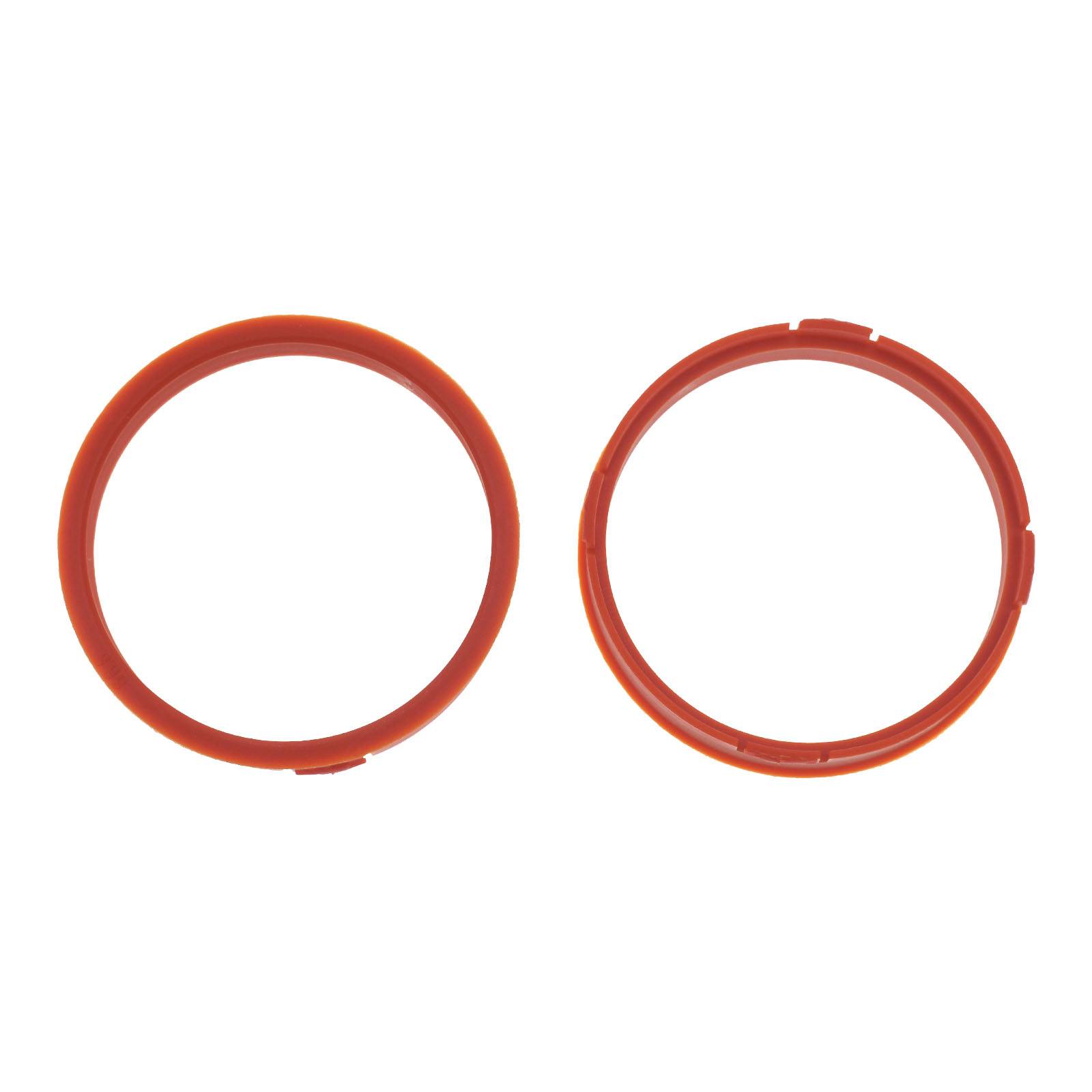 4x BRANDT Zentrierringe 73,1 x 66,6 mm Orange Radnabe Felgen Ringe + 1x Reifen Kreide Fett Stift