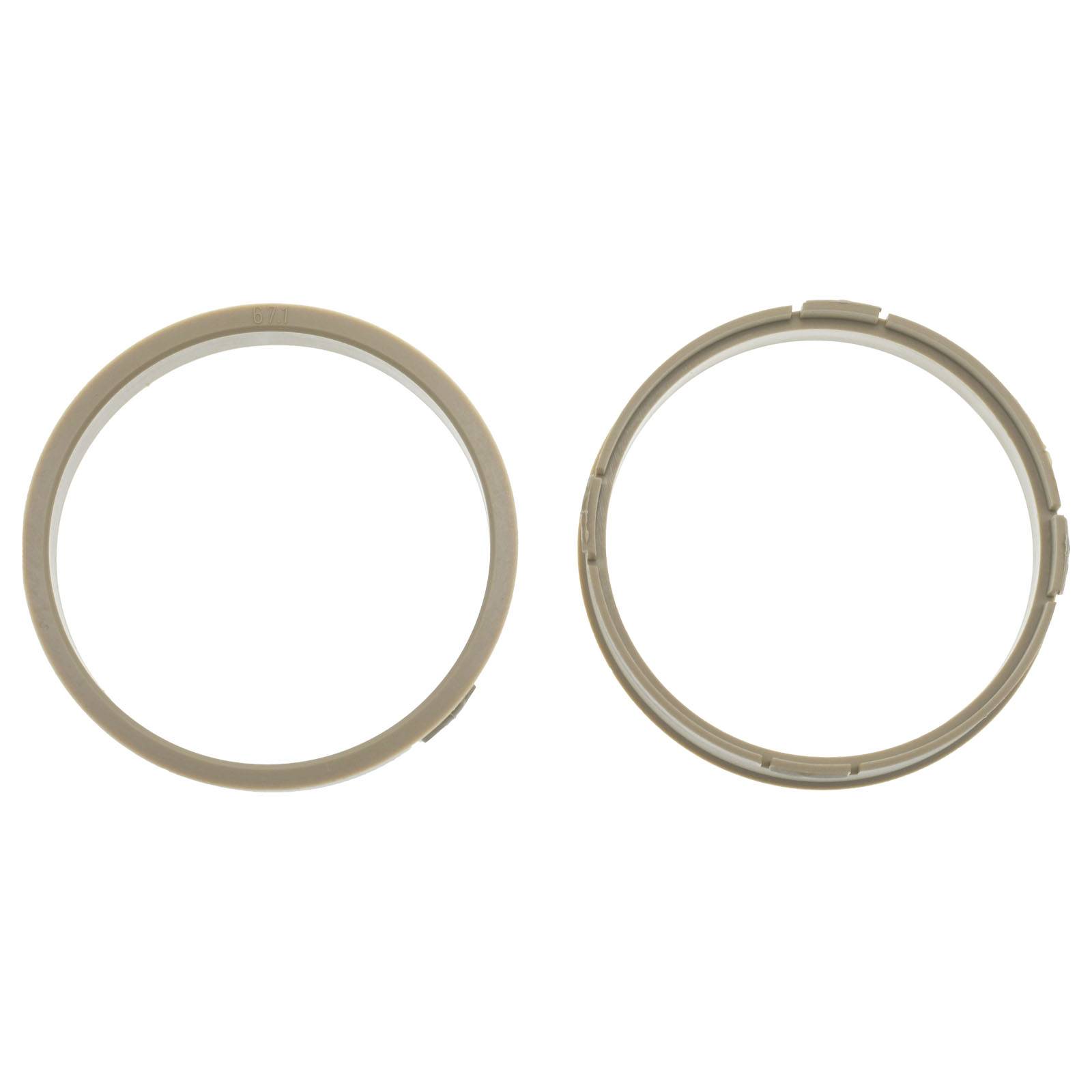 4x BRANDT Zentrierringe 73,1 x 67,1 mm Beige Radnabe Felgen Ringe